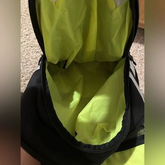 Adidas Black & Grey Backpack Athletic School Gym Bag - Picture 4 of 5